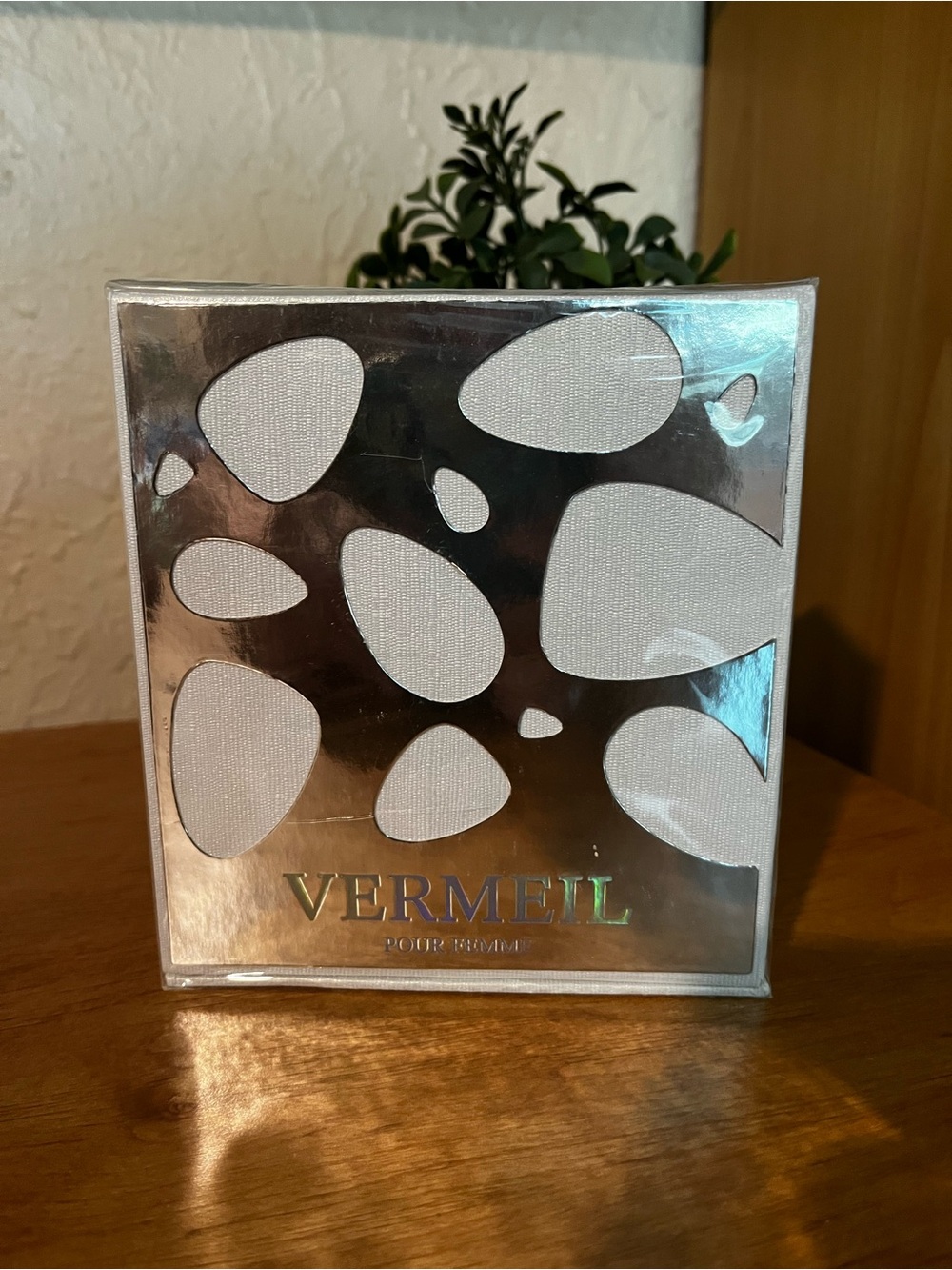 Vermeil Silver Metallic Candle Holder Accent